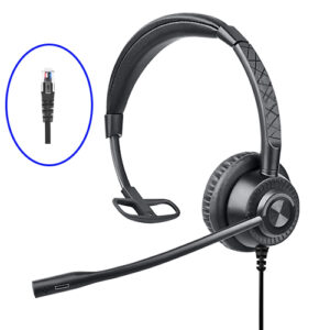 אוזניה לטלפון מדונה Braumers BRCH-BH19 call center Headset RJ9