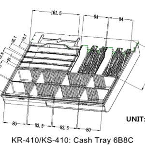 מגירת כסף לקופה KR-410 Heavy Duty Cash Drawer