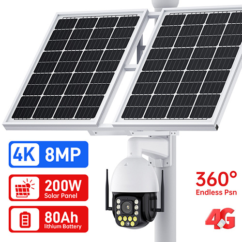 מצלמת אבטחה סולארית סלולרית Braumers BRSC-80A2008MX50 SOLAR System 4k PTZ x50