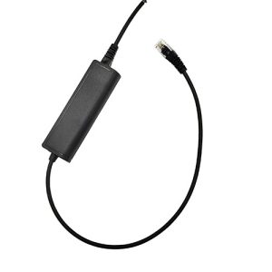 אוזניות Beien A16 מחוברות לטלפון שולחני של Cisco בסביבת מוקד טלפוני