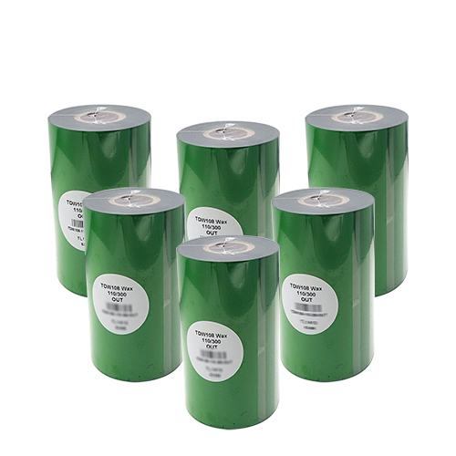 ריבון גליל דיו Premium RIBON 110Mx300m Wax Out