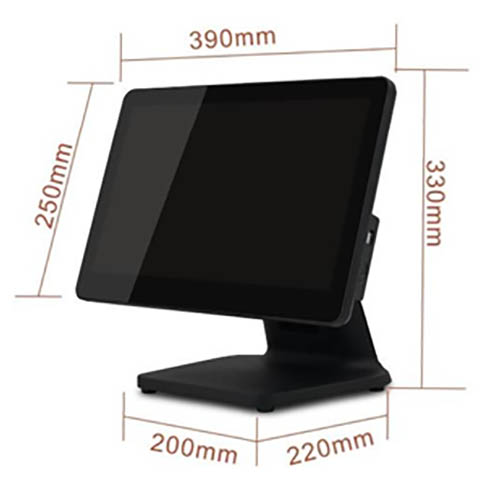 מחשב קופה Braumers POS BRPS-I51DP156B-7 I5/1DP/256GB/8Gb Black