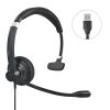 אוזניית מדונה עם מיקרופון Braumers BRCH-91UF USB